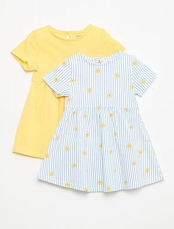 Set di 2 vestiti a maniche corte