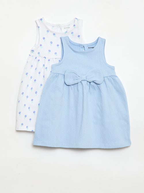 Set di 2 vestiti con fiocco fantasia - Kiabi