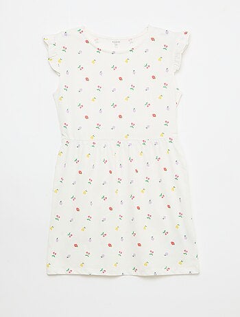 Set di 2 vestiti in jersey senza maniche con volant