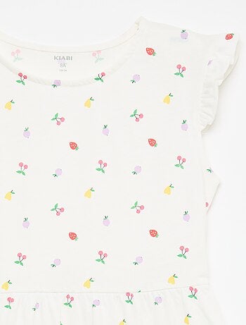 Set di 2 vestiti in jersey senza maniche con volant