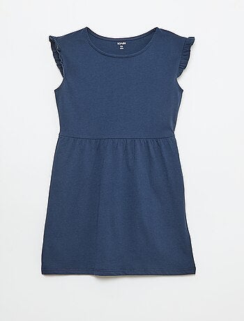 Set di 2 vestiti in jersey senza maniche con volant