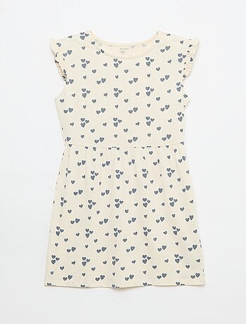 Set di 2 vestiti in jersey senza maniche con volant