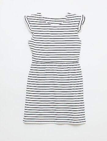 Set di 2 vestiti in jersey senza maniche con volant