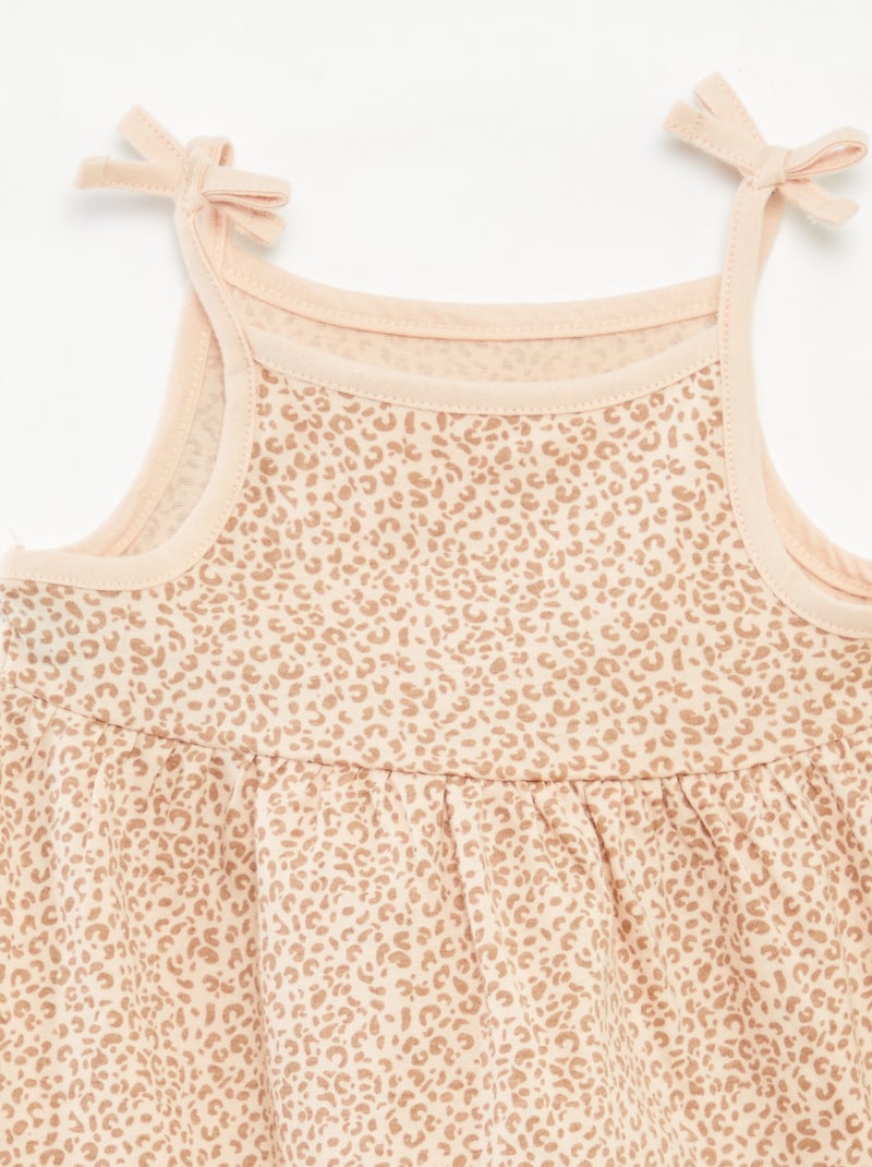 Set di 2 vestiti leggeri con spalline sottili - 2 pezzi BEIGE - Kiabi