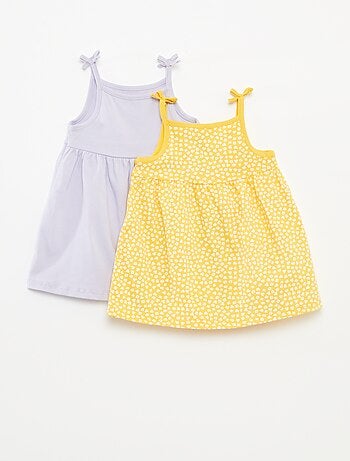 Set di 2 vestiti leggeri con spalline sottili - 2 pezzi