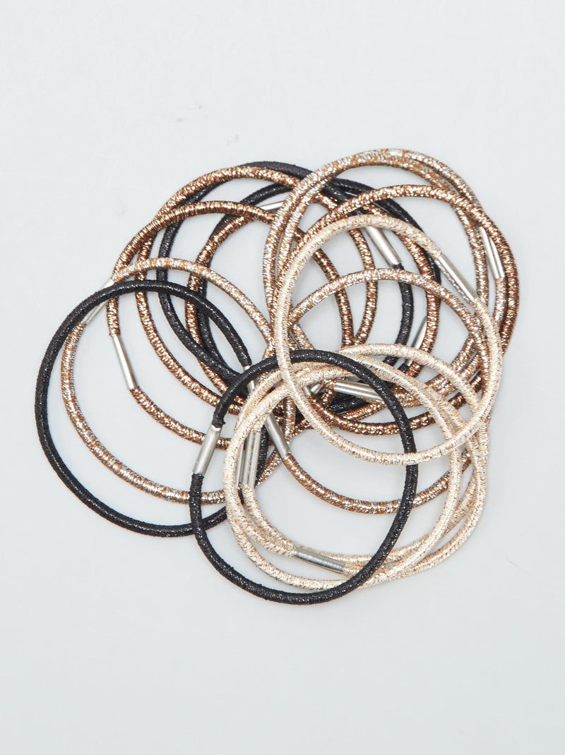 Set di 20 elastici per capelli NERO - Kiabi
