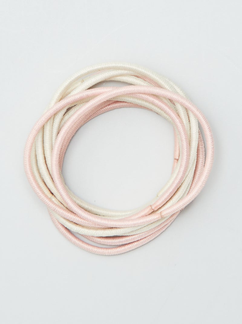 Set di 20 elastici sottili ROSA - Kiabi