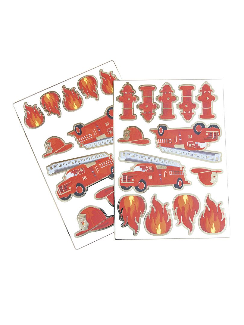 Set di 25 adesivi 'pompieri' rosso - Kiabi