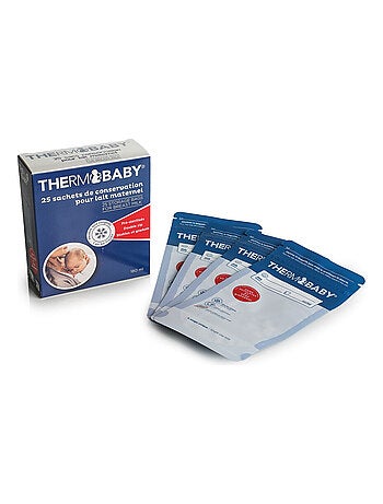 Set di 25 buste per la conservazione del latte materno Thermobaby pre-sterilizzate 180 ml