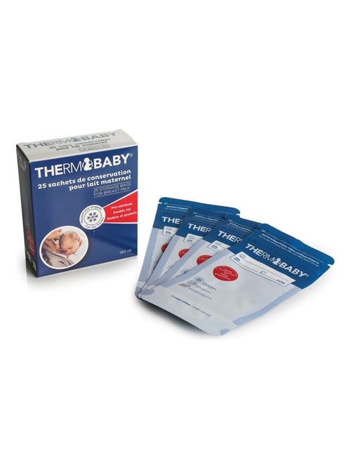 Set di 25 buste per la conservazione del latte materno Thermobaby pre-sterilizzate 180 ml - Kiabi