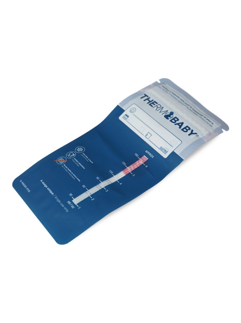 Set di 25 buste per la conservazione del latte materno Thermobaby pre-sterilizzate 180 ml Bianco - Kiabi