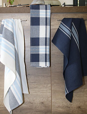 Set di 3 asciugamani da cucina in cotone 50x70 cm