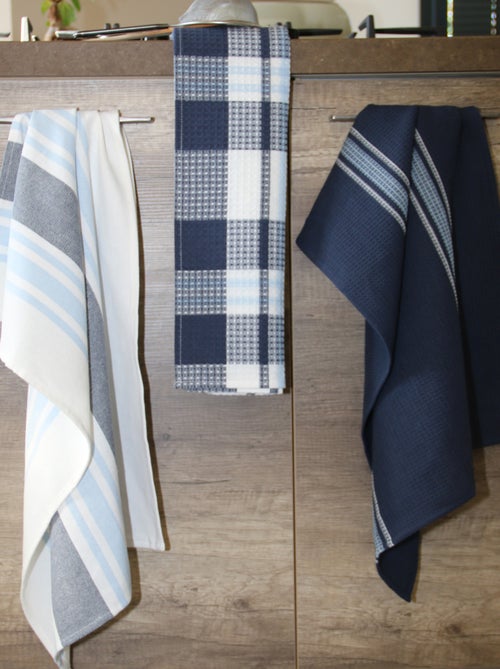 Set di 3 asciugamani da cucina in cotone 50x70 cm - Kiabi