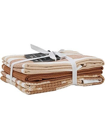 Set di 3 asciugamani da cucina in cotone