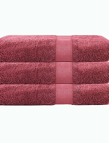 Set di 3 asciugamani in spugna 50x90 cm 500 g/m² 100% cotone