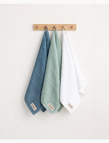 Set completo da bagno 100% cotone, spugna spessa, con asola - Gamusi.