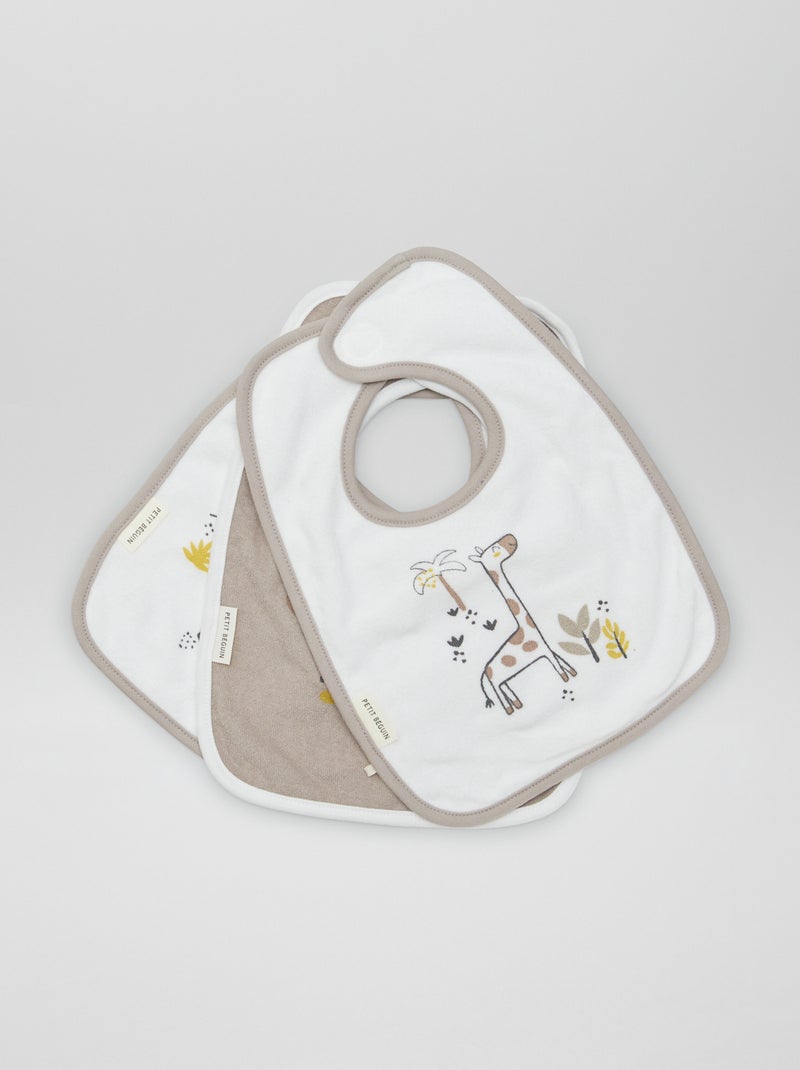 Set di 3 bavaglini BIANCO - Kiabi