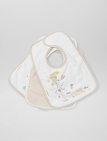 Set di 3 bavaglini con strappo