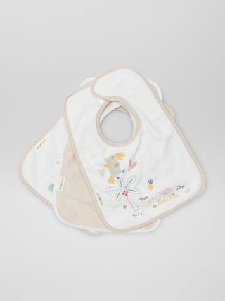 Set di 3 bavaglini con strappo