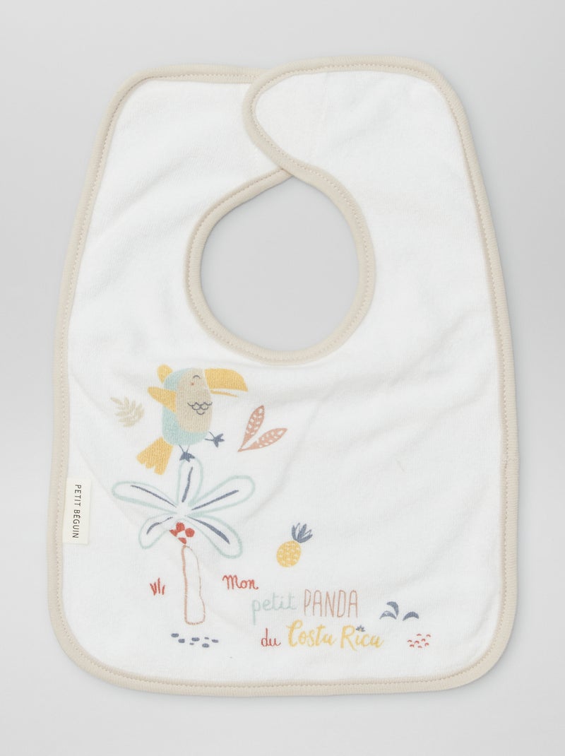 Set di 3 bavaglini con strappo BEIGE - Kiabi