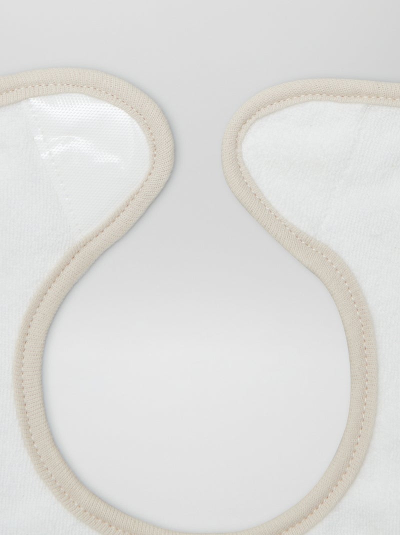 Set di 3 bavaglini con strappo BEIGE - Kiabi