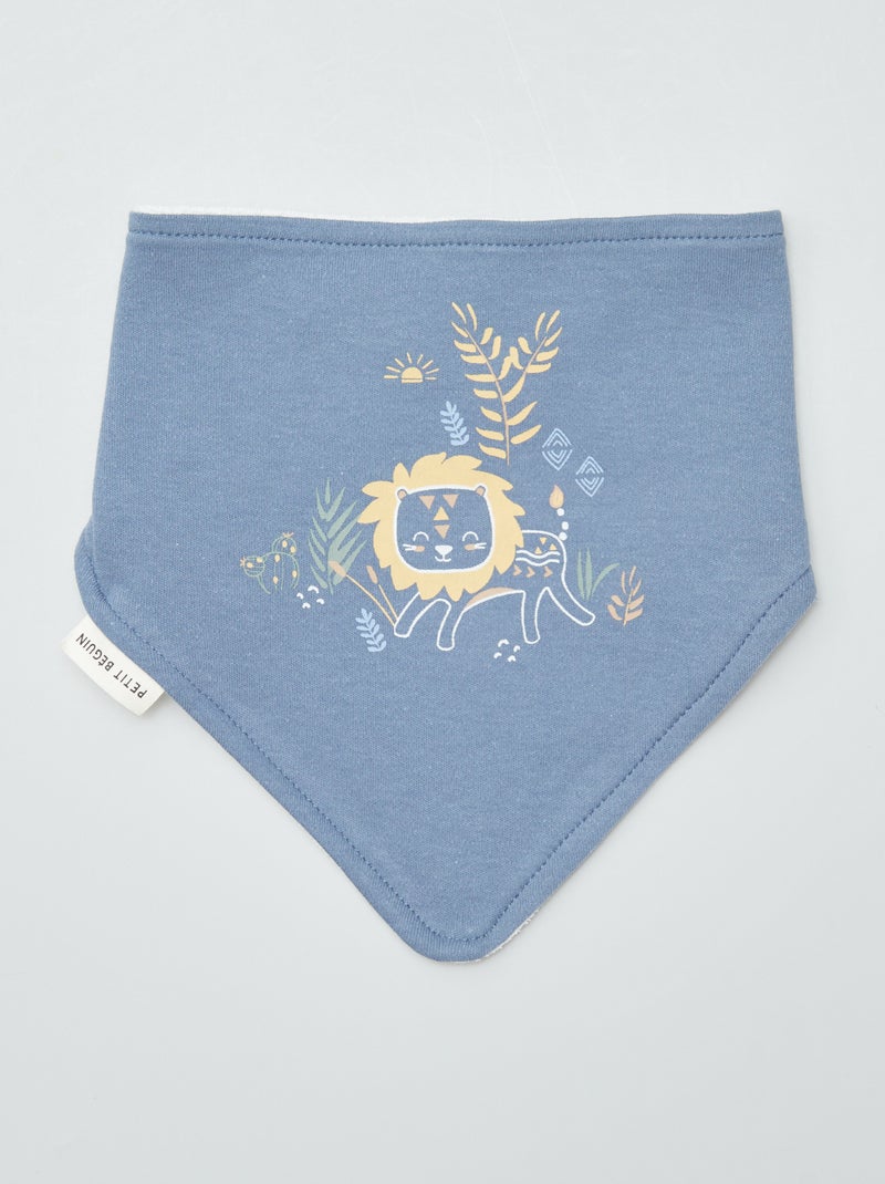 Set di 3 bavaglini forma bandana BEIGE - Kiabi