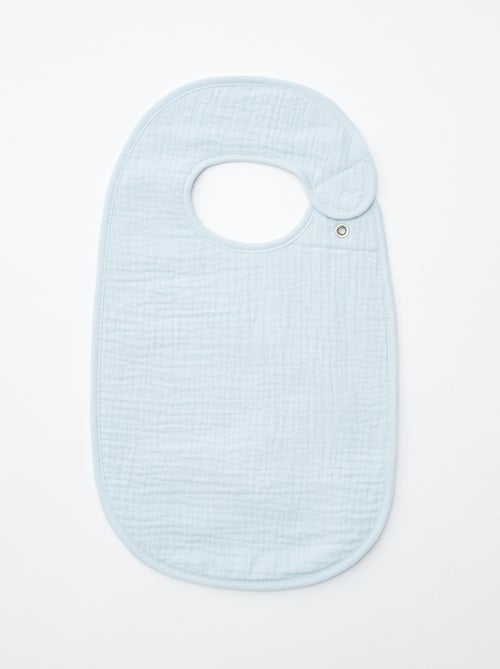 Set di 3 bavaglini in garza di cotone con fodera in spugna - Kiabi