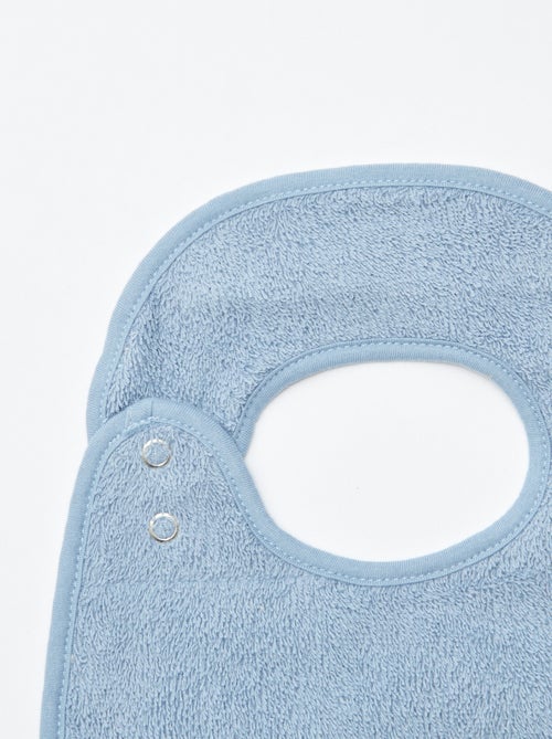 Set di 3 bavaglini in garza di cotone con fodera in spugna - Kiabi