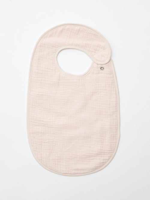 Set di 3 bavaglini in garza di cotone con fodera in spugna - Kiabi