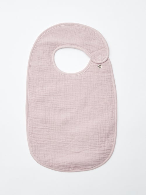 Set di 3 bavaglini in garza di cotone con fodera in spugna - Kiabi