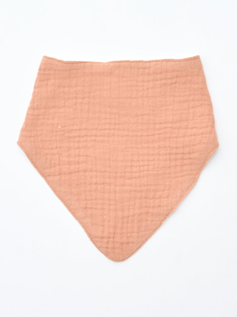 Set di 3 bavaglini nascita in cotone Rosa - Kiabi