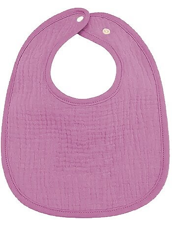 Set di 3 bavaglini per neonati in garza di cotone, Fleur Les Chatounets