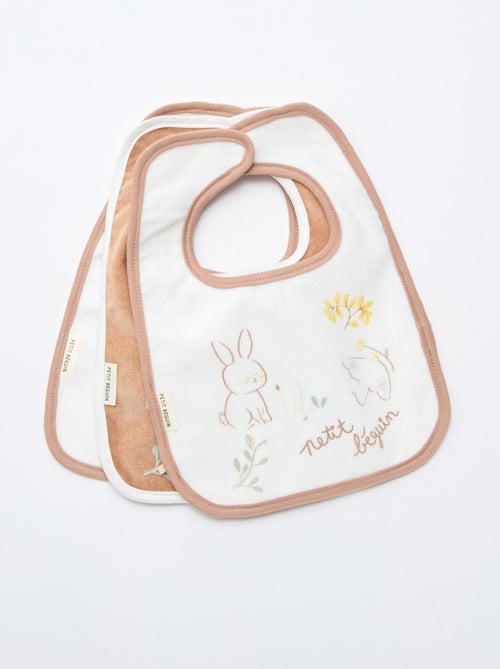 Set di 3 bavaglini 'Petit Béguin' - Kiabi