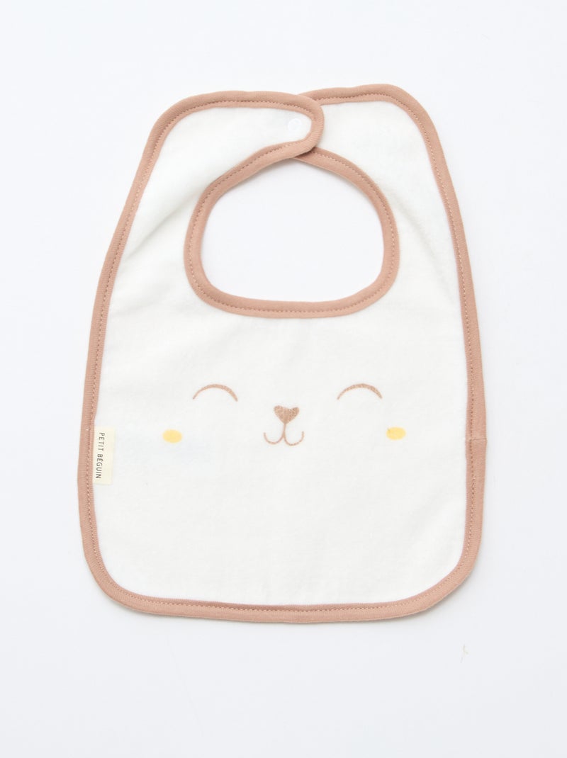 Set di 3 bavaglini 'Petit Béguin' Bianco - Kiabi