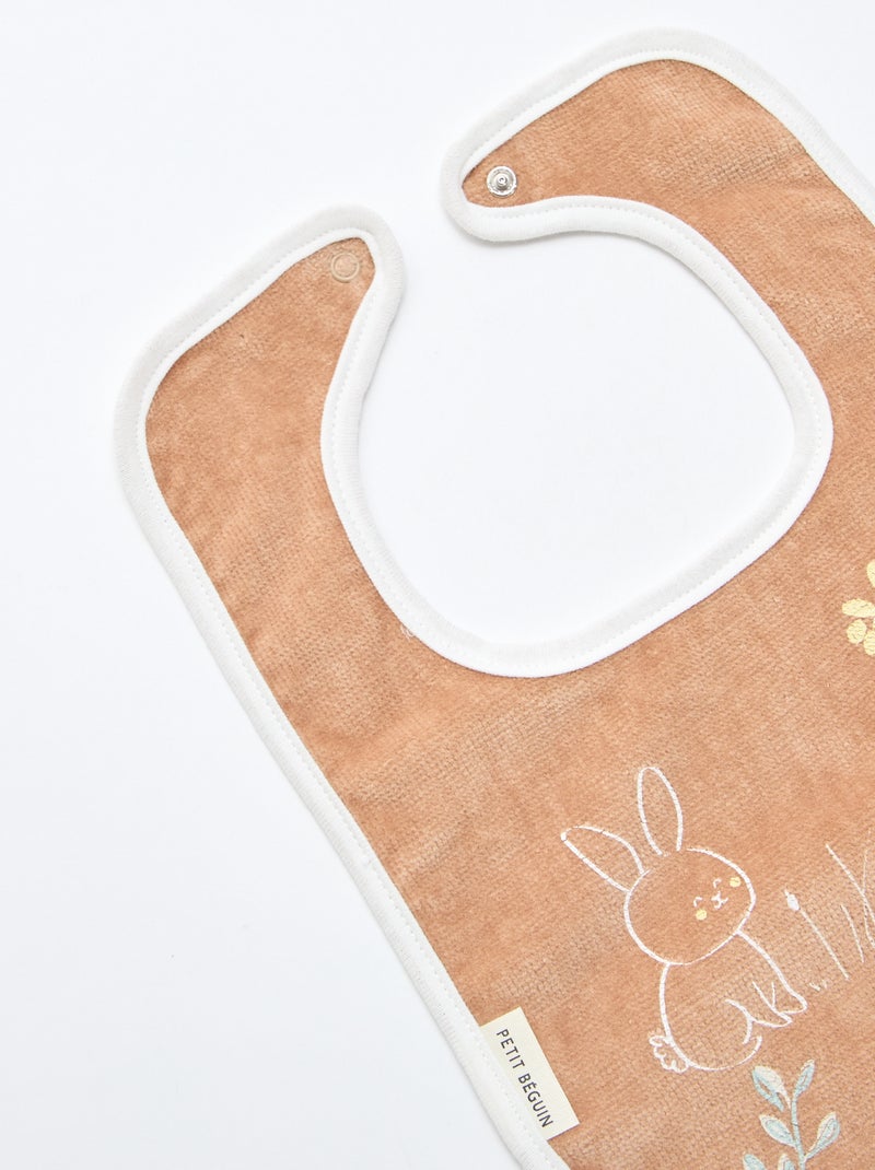 Set di 3 bavaglini 'Petit Béguin' Bianco - Kiabi