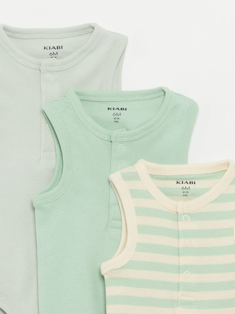 Set di 3 body - 3 pezzi Verde - Kiabi