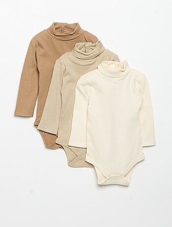 Set di 3 body a collo alto