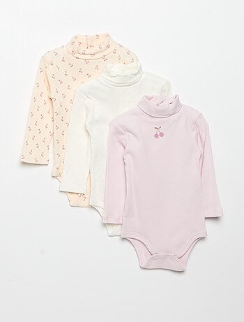 Set di 3 body a collo alto
