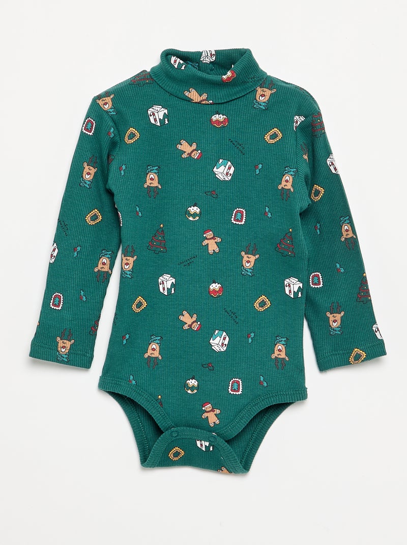 Set di 3 body a collo alto Verde - Kiabi