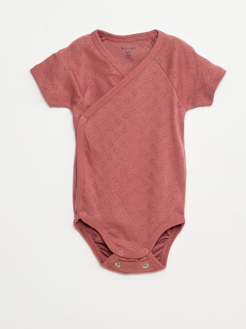 Set di 3 body a coste Rosa - Kiabi