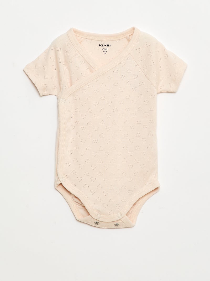 Set di 3 body a coste Rosa - Kiabi