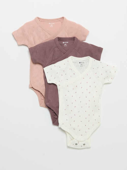 Set di 3 body a coste - Kiabi Set di 3 body a coste - Kiabi