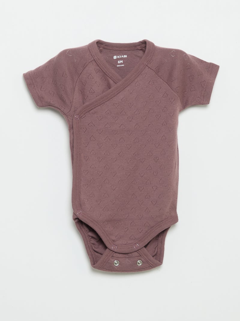 Set di 3 body a coste Rosa - Kiabi