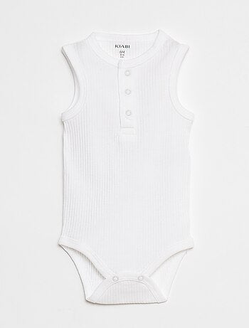 Set di 3 body a coste senza maniche