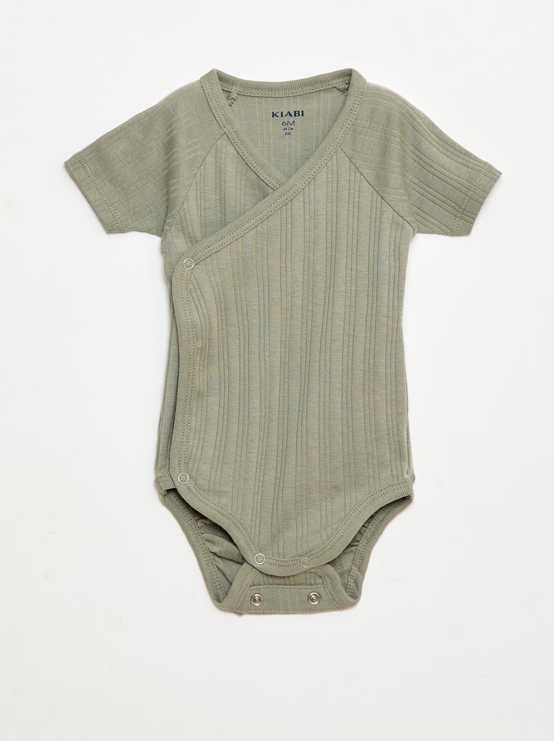 Set di 3 body a coste Verde - Kiabi