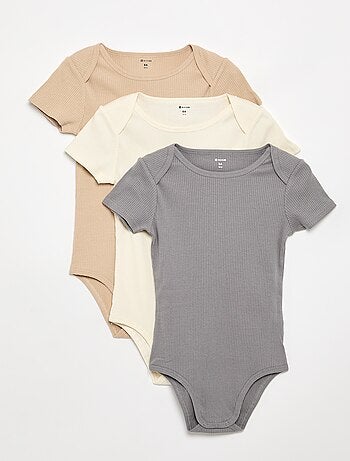 Set di 3 body a costine - collezione facile da indossare