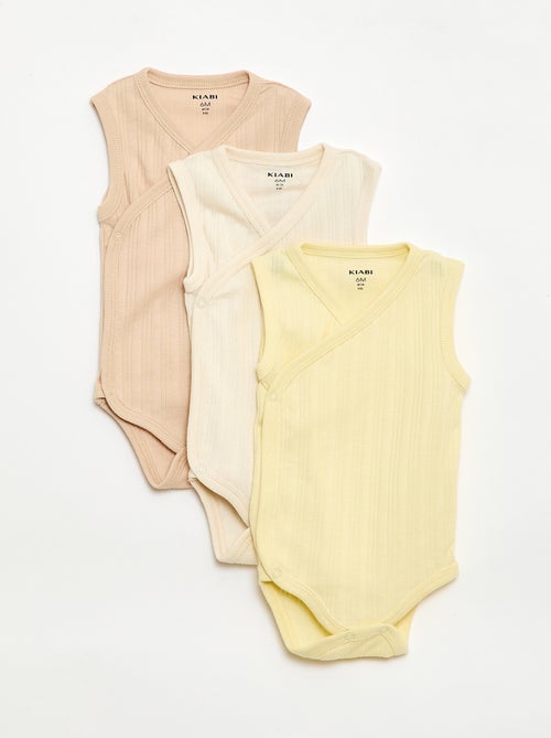 Set di 3 body a costine - Kiabi