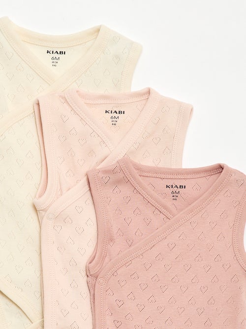 Set di 3 body a costine - Kiabi