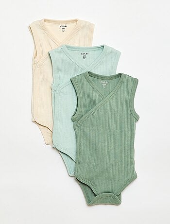 Set di 3 body a costine