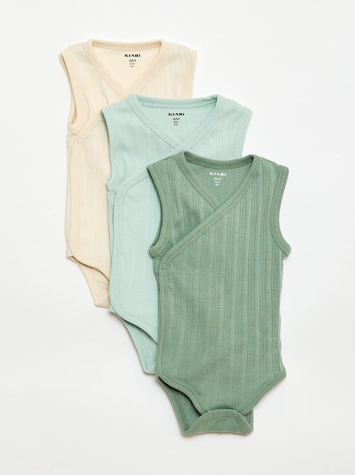 Set di 3 body a costine - Kiabi